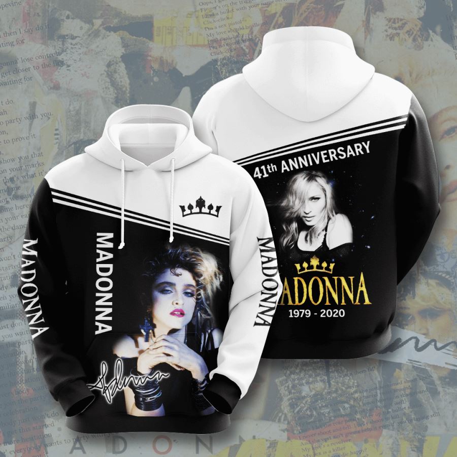 Madonna Custom Hoodie 3D 3 Madonna Custom Hoodie 3D
