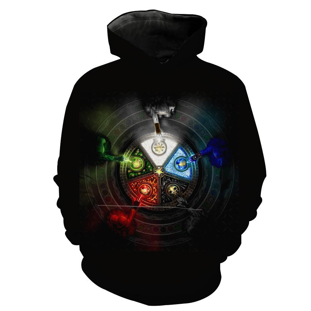 Magic The Gathering Five Mana Color Hoodie 3D 2 Magic The Gathering Five Mana Color Hoodie 3D