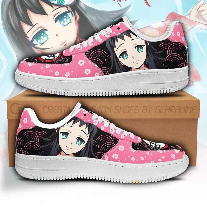 Makomo Custom Demon Slayer Anime Nike Air Force Shoes 8 Makomo Custom Demon Slayer Anime Nike Air Force Shoes