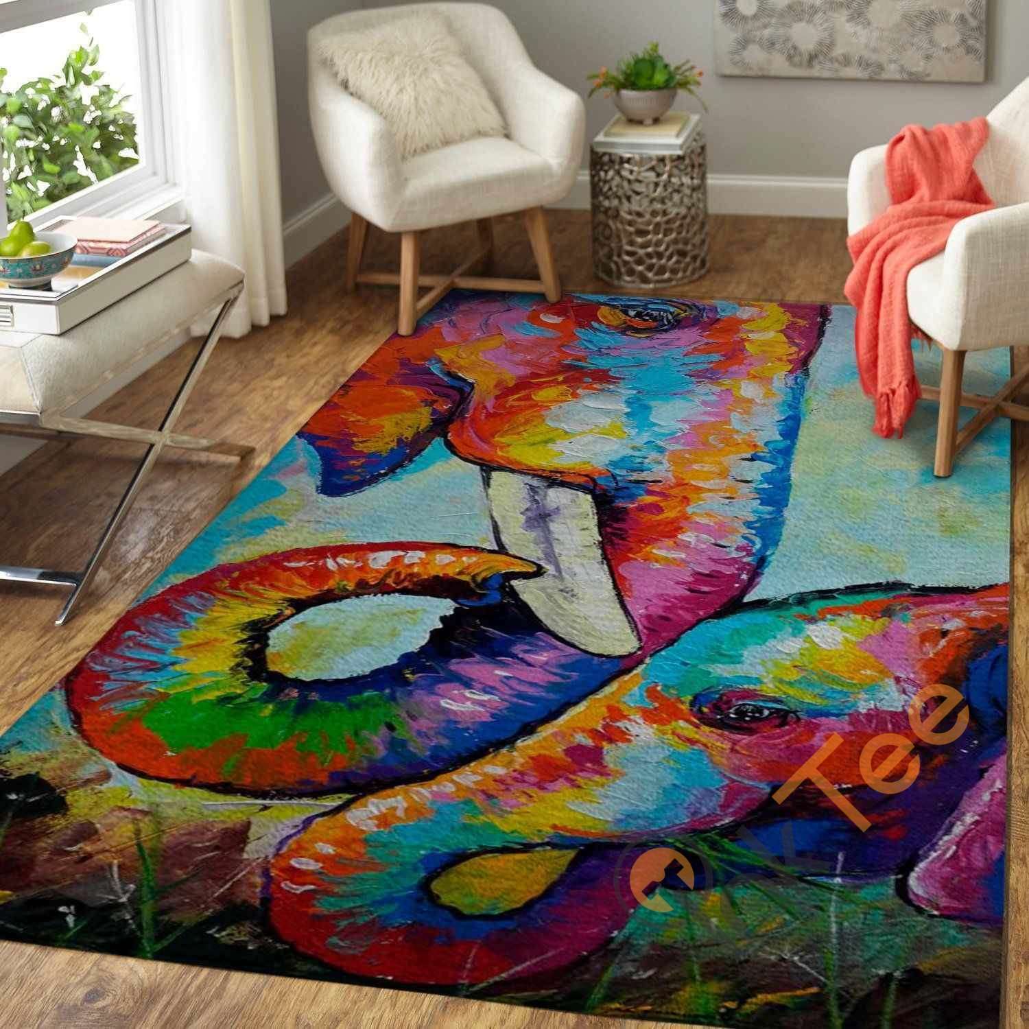 Mama Baby Elephant Area Rug 2 Mama Baby Elephant Area Rug
