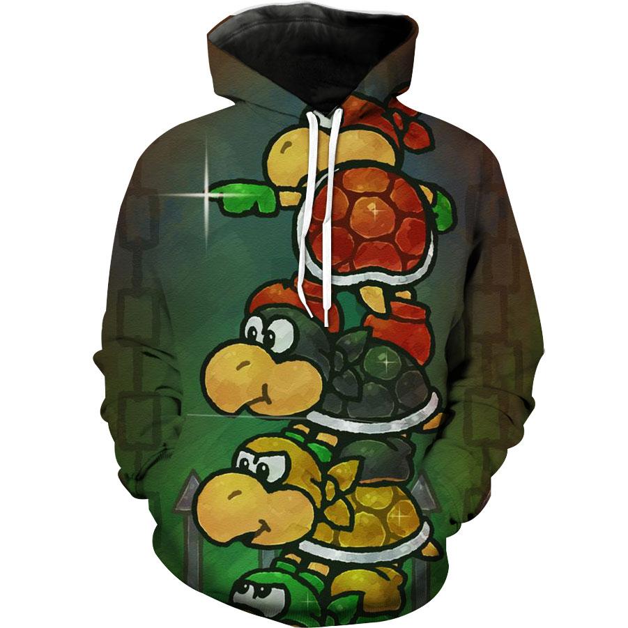 Mario Koopa Super Mario Nintendo Hoodie 3D 2 Mario Koopa Super Mario Nintendo Hoodie 3D