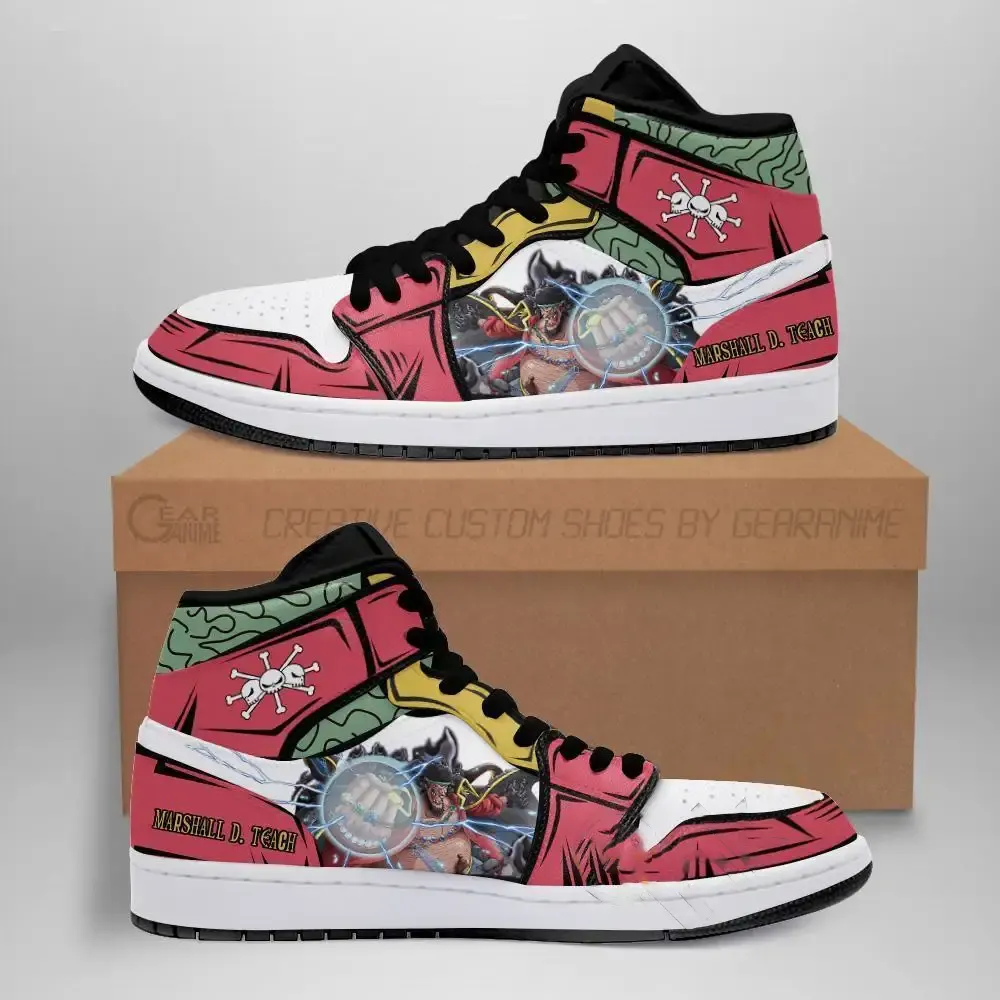 Marshall D. Teach Blackbeard Skill One Piece Anime Amazon Air Jordan Shoes