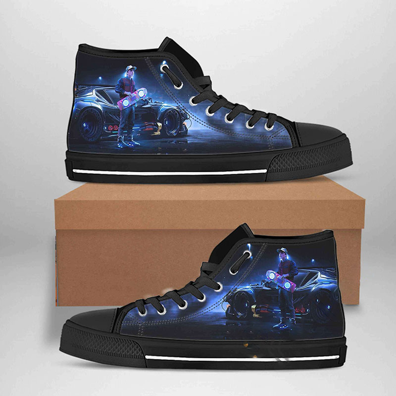 Marty Mcfly Best Movie Character High Top Shoes