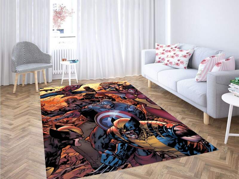 Marvel Comic War Rug