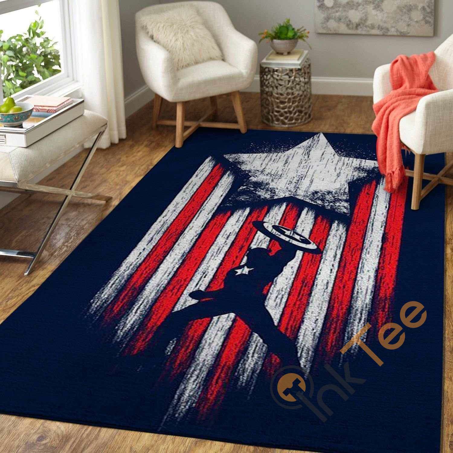Marvel Superhero Captain America Area Rug 2 Marvel Superhero Captain America Area Rug