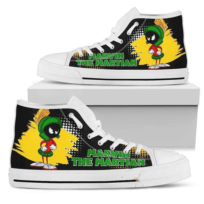 Marvin The Martian High Top Shoes
