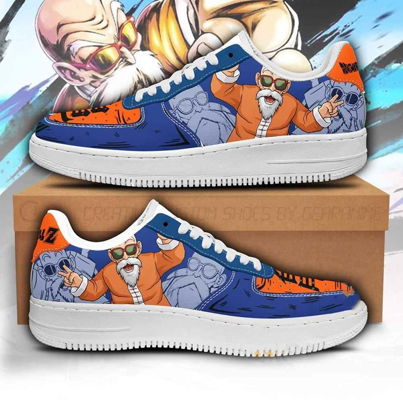 Master Roshi Custom Dragon Ball Anime Nike Air Force Shoes