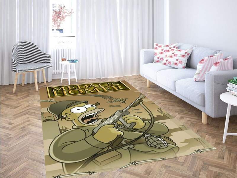 Medal Of Homer Carpet Rug