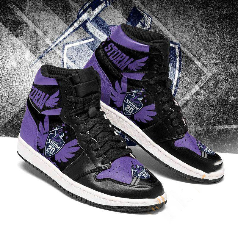Melbourne Storm Custom Sneaker Air Jordan Shoes