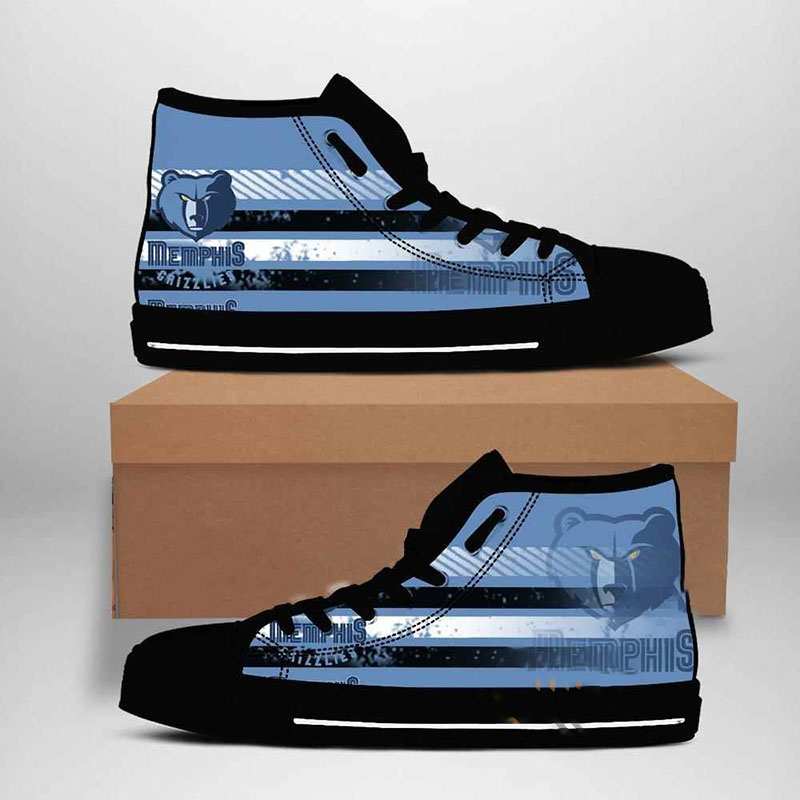 Memphis Grizzlies NBA Basketball High Top Shoes