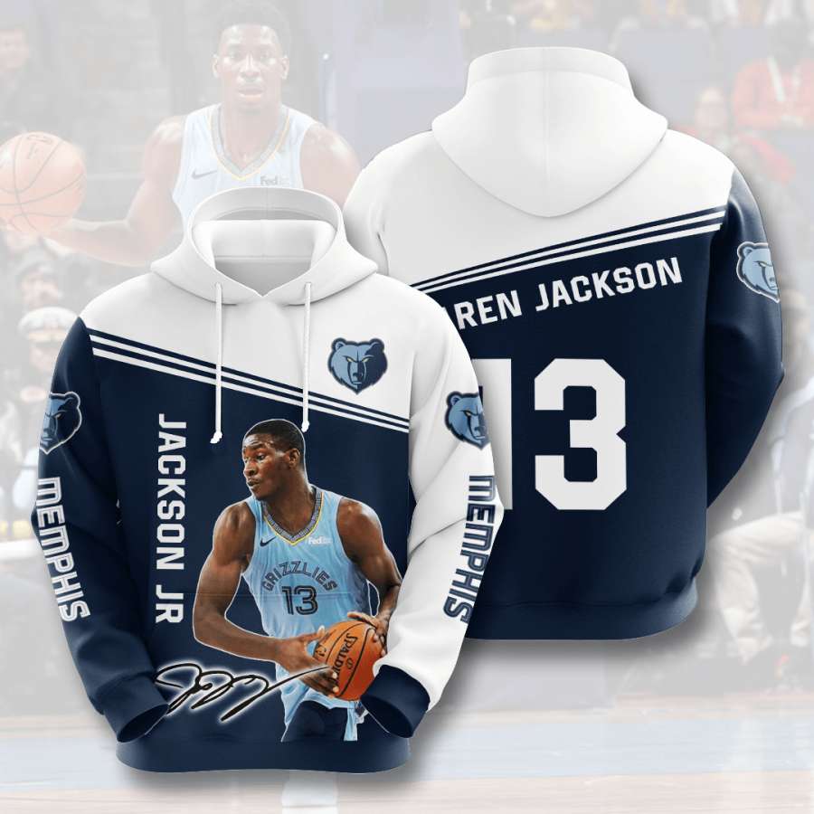 Memphis Grizzlies Custom Hoodie 3D 11 Memphis Grizzlies Custom Hoodie 3D
