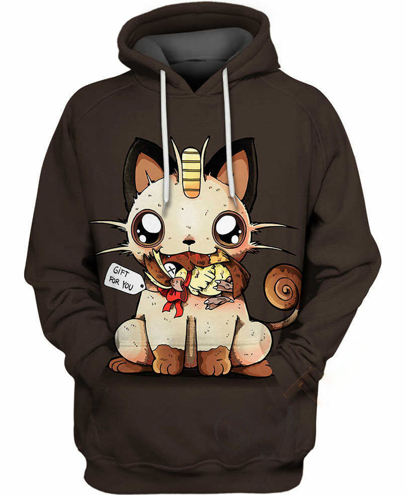 Meowth Hoodie 3D