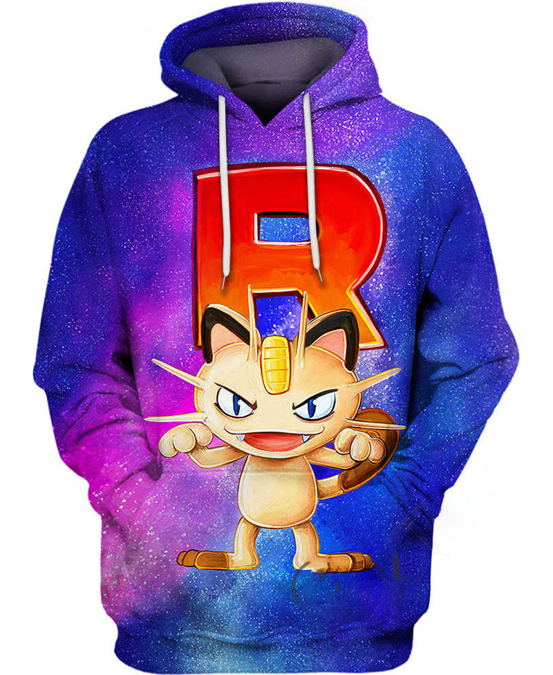 Meowth Pokemon Hoodie 3D