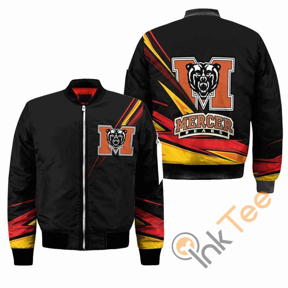 Mercer Bears NCAA Black Apparel Best Christmas Gift For Fans Bomber Jacket