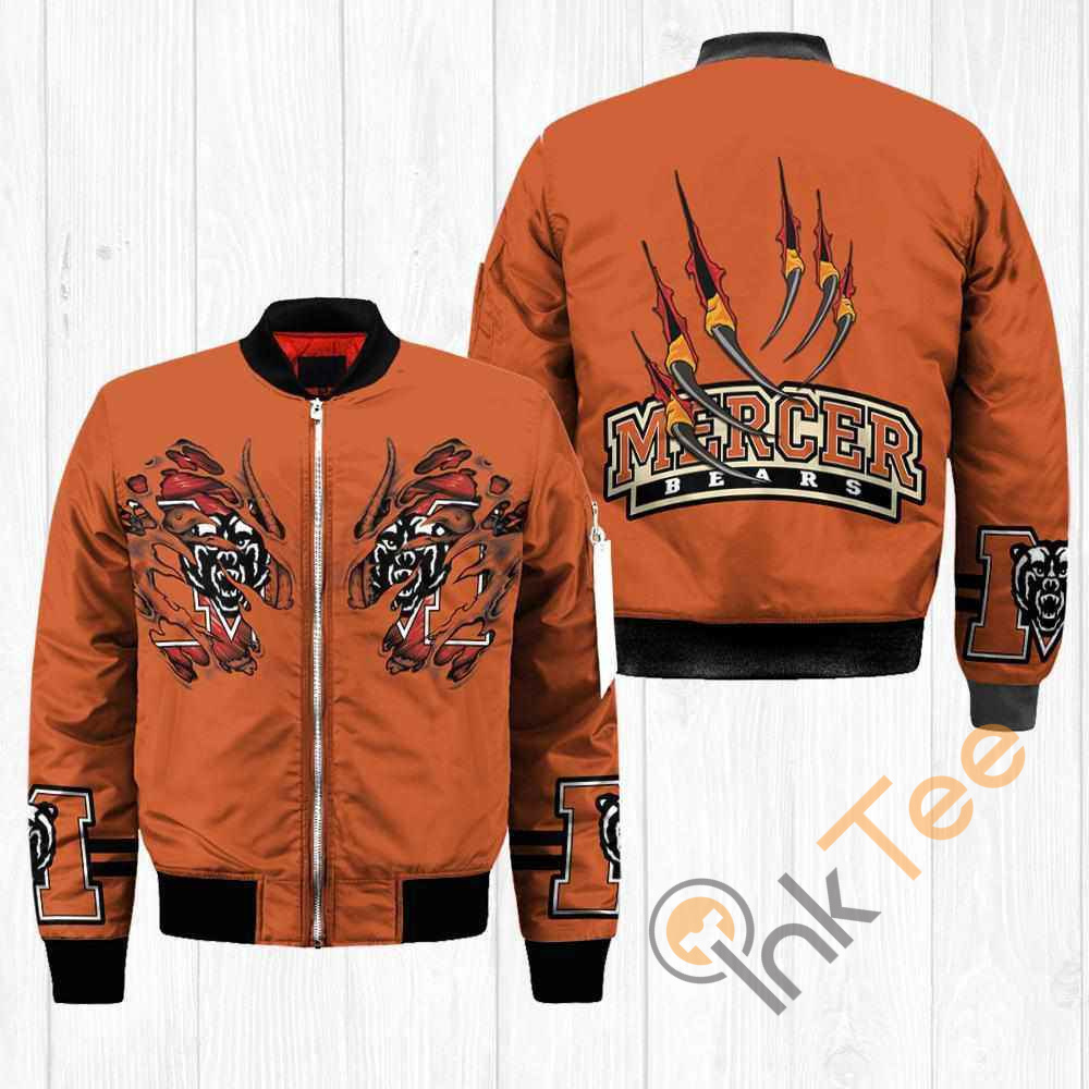 Mercer Bears NCAA Claws Apparel Best Christmas Gift For Fans Bomber Jacket