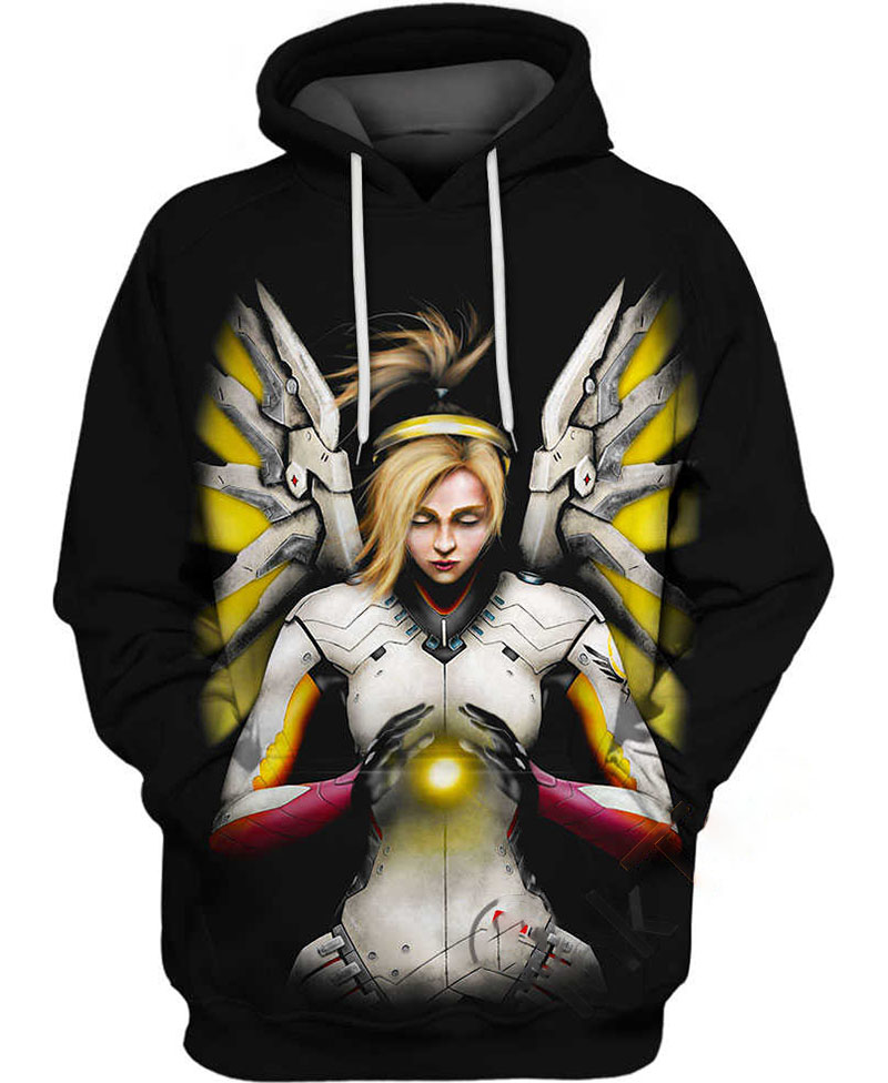 Mercy Overwatch Hoodie 3D