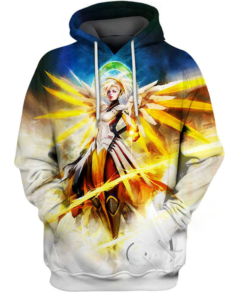 Mercy Overwatch Hoodie 3D 4 Mercy Overwatch Hoodie 3D