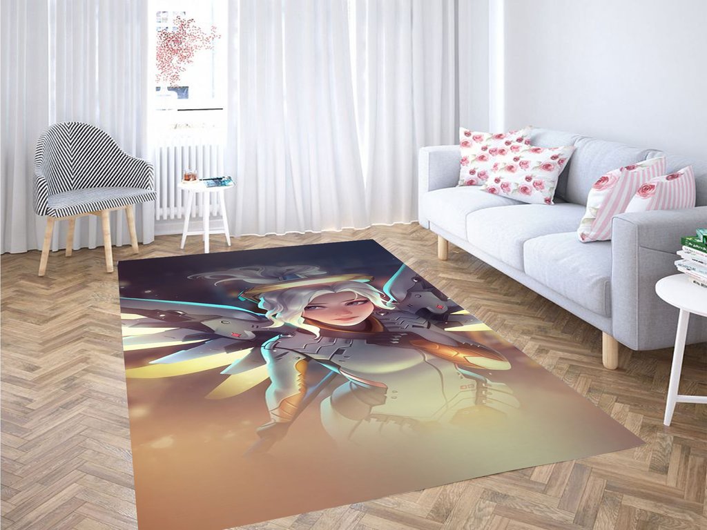 Mercy Overwatch Angel Healer Living Room Modern Carpet Rug 10 Mercy Overwatch Angel Healer Living Room Modern Carpet Rug