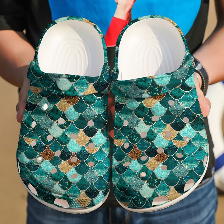Mermaid Crocs Clog Shoes