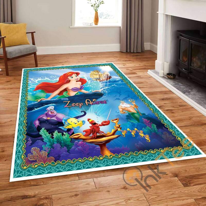 Mermaid The Little Ariel And Friends Disney Character Lovers Rug 2 Mermaid The Little Ariel And Friends Disney Character Lovers Rug