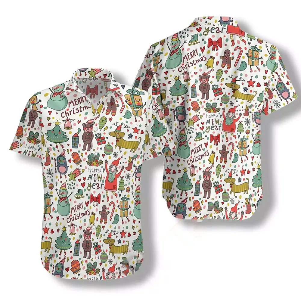 Merry Christmas Pattern Hawaiian shirts