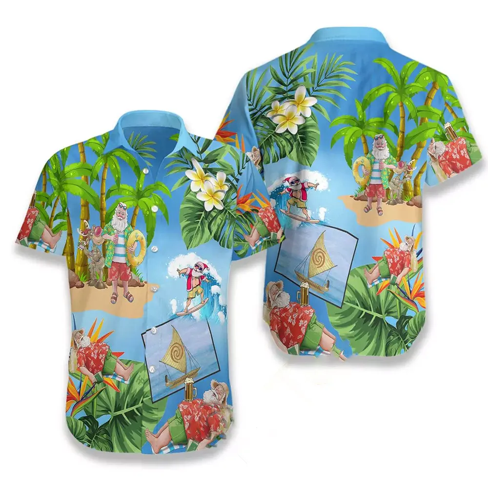 Merry Christmas Santa Claus Hawaiian shirts