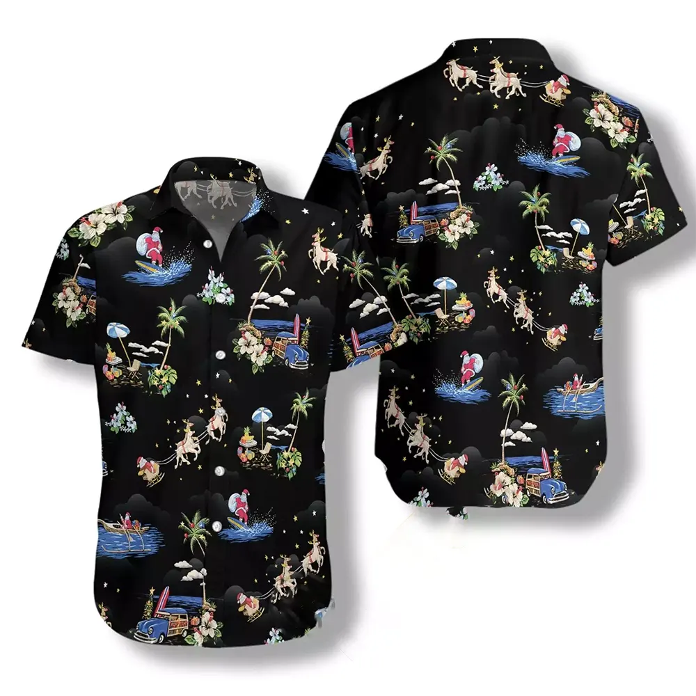 Merry Xmas Santa Claus Hawaiian shirts