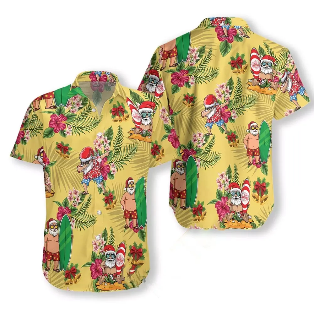 Merry Christmas Santa Claus Surfing Dab Hawaiian shirts 3 Merry Christmas Santa Claus Surfing Dab Hawaiian shirts