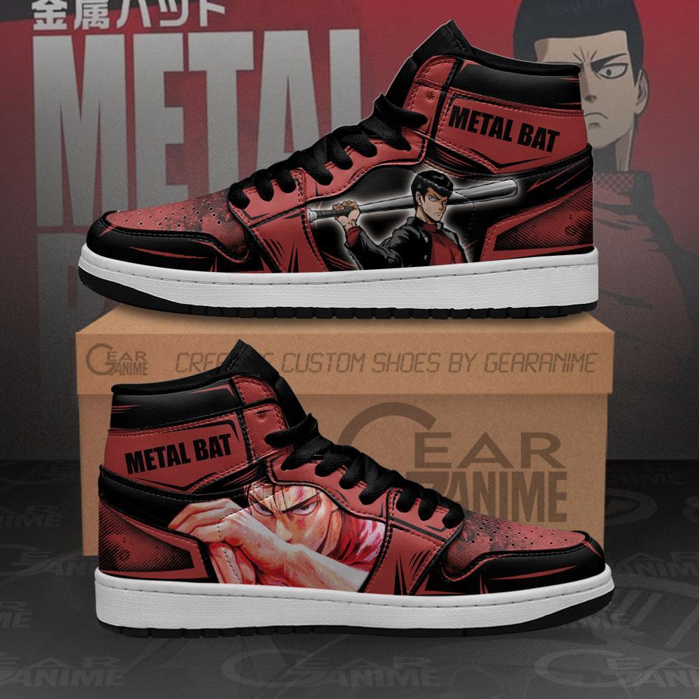 Metal Bat Sneakers One Punch Man Anime Custom Air Jordan Shoes 4 Metal Bat Sneakers One Punch Man Anime Custom Air Jordan Shoes