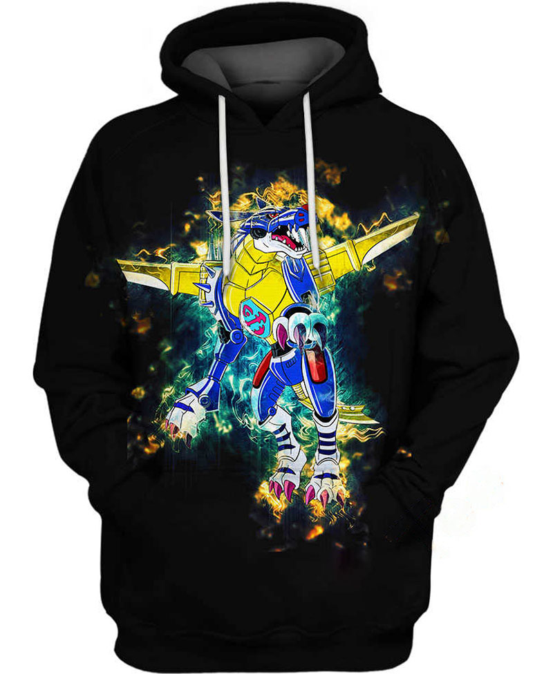 Metalgarurumon Hoodie 3D 8 Metalgarurumon Hoodie 3D