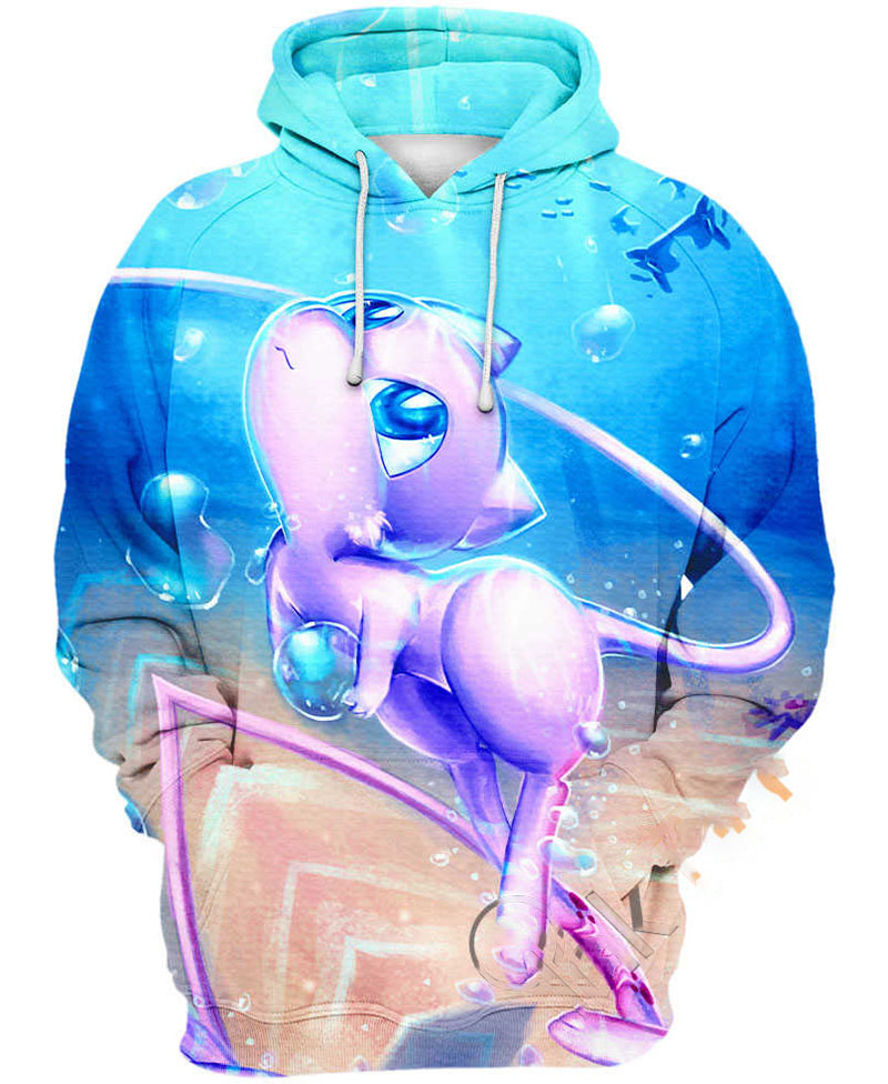 Mew With Bubbles Hoodie 3D 13 Mew With Bubbles Hoodie 3D