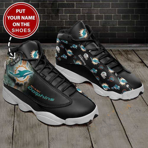 Miami Dolphins Personalized Air Jordan Shoes