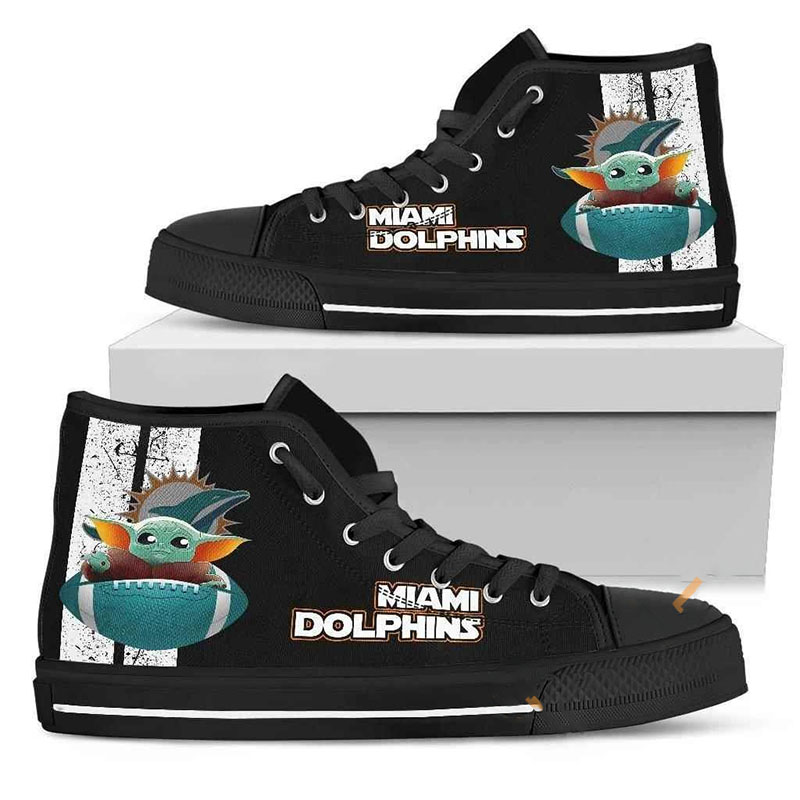 Miami Dolphins High Top Shoes