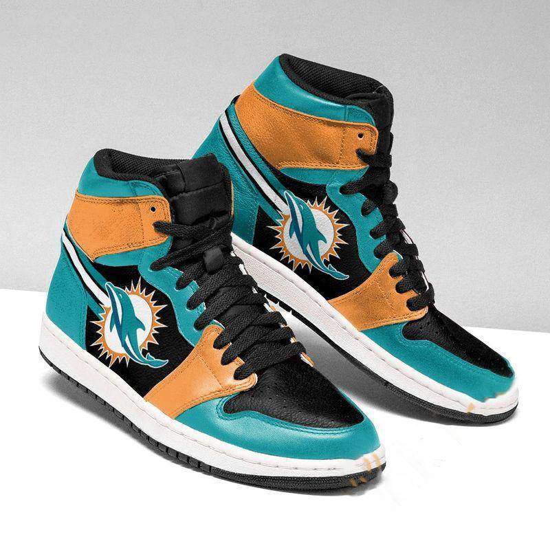 Miami Dolphins Custom Sneaker Air Jordan Shoes 4 Miami Dolphins Custom Sneaker Air Jordan Shoes