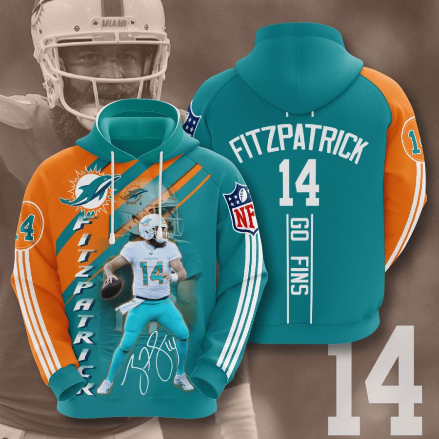Miami Dolphins Custom Hoodie 3D 4 Miami Dolphins Custom Hoodie 3D