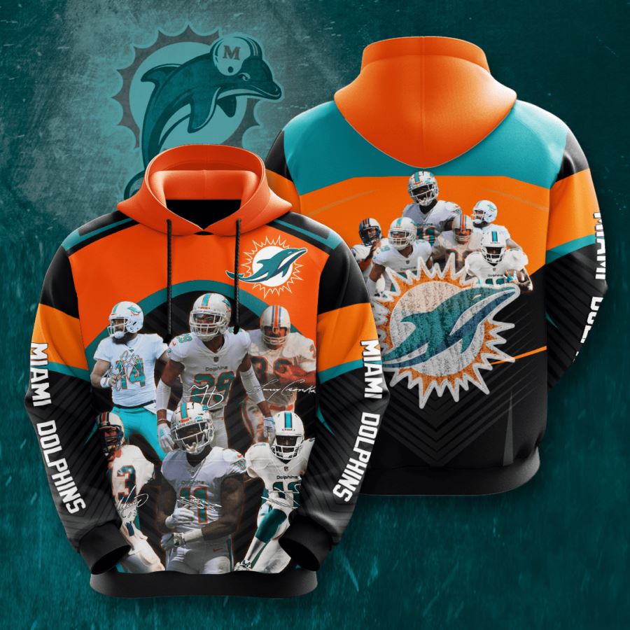 Miami Dolphins Custom Hoodie 3D 2 Miami Dolphins Custom Hoodie 3D