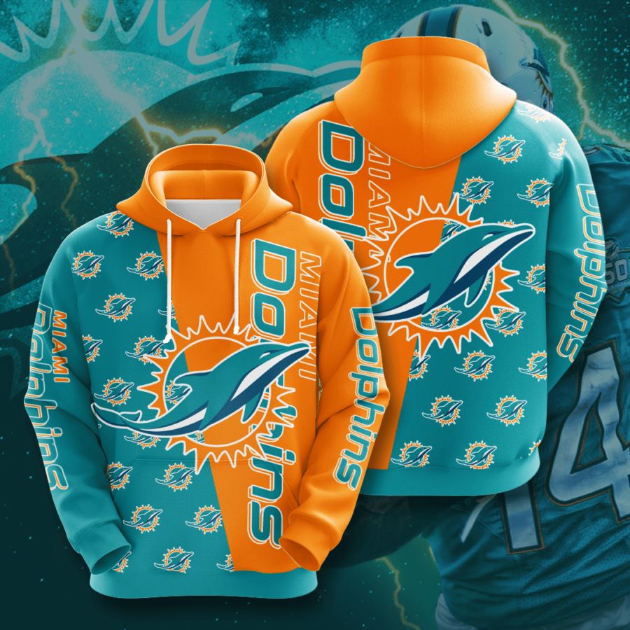 Miami Dolphins Custom Hoodie 3D