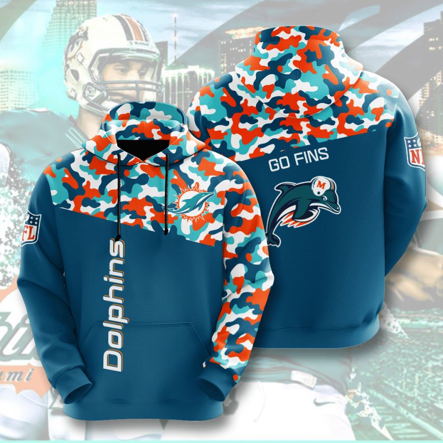 Miami Dolphins Custom Hoodie 3D