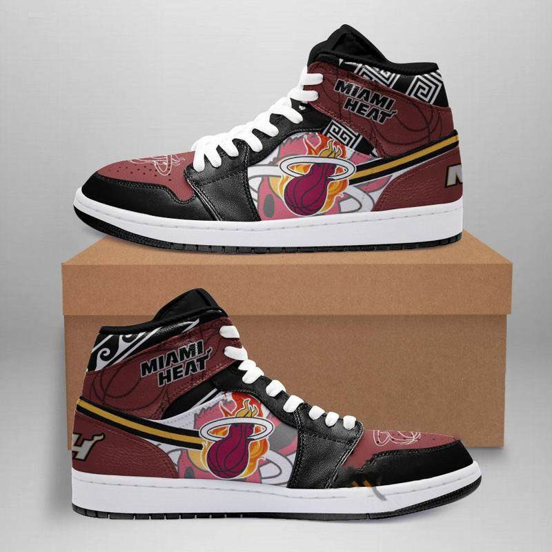 Miami Heat Custom Air Jordan Shoes 8 Miami Heat Custom Air Jordan Shoes