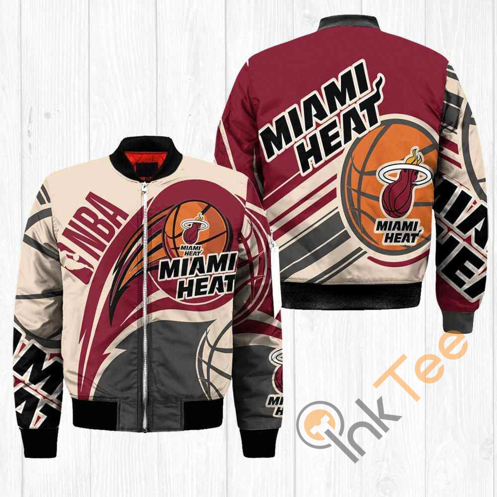 Miami Heat NBA Balls Apparel Best Christmas Gift For Fans Bomber Jacket