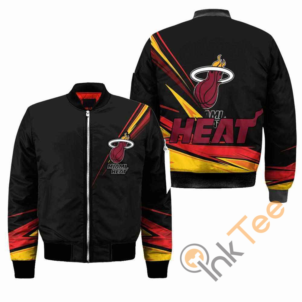 Miami Heat NBA Black Apparel Best Christmas Gift For Fans Bomber Jacket 8 Miami Heat NBA Black Apparel Best Christmas Gift For Fans Bomber Jacket