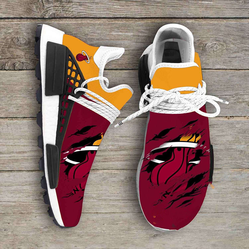 Scratch-Revealing Miami Heat Team Logo NMD Human Shoes 3 Scratch-Revealing Miami Heat Team Logo NMD Human Shoes