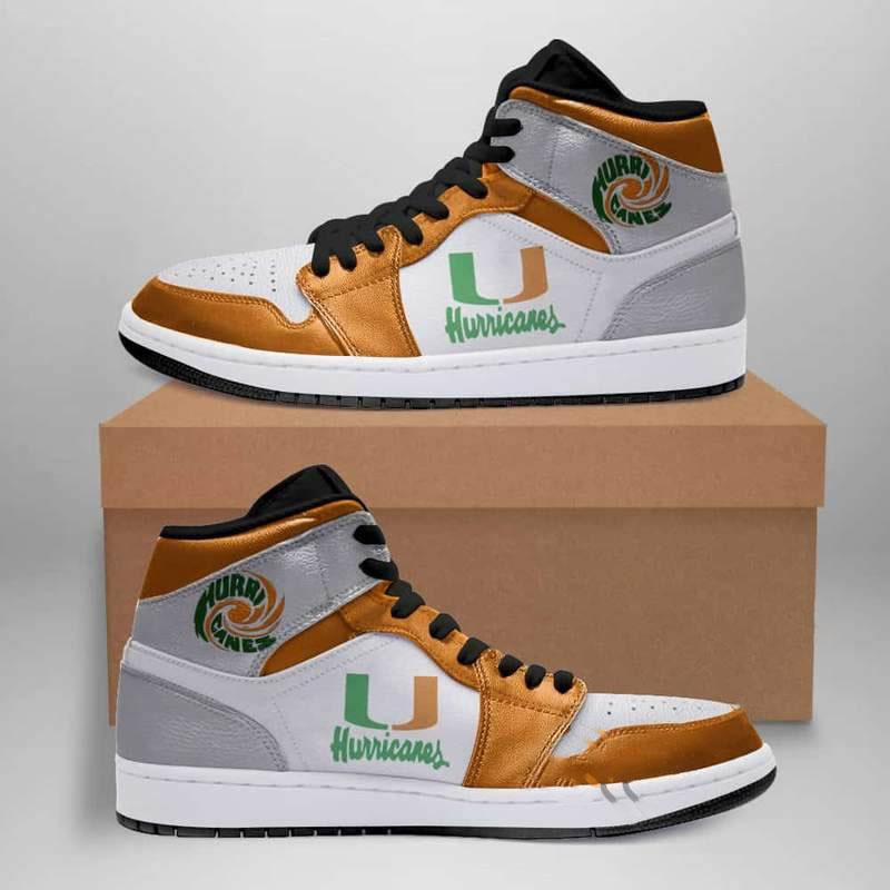 Miami Hurricanes American Football Custom Air Jordan Shoes 3 Miami Hurricanes American Football Custom Air Jordan Shoes