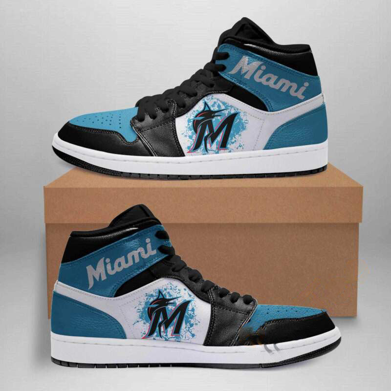 Miami Marlins Mlb Custom Air Jordan Shoes
