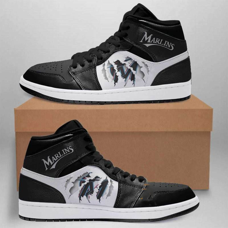 Miami Marlins Mlb Custom Air Jordan Shoes