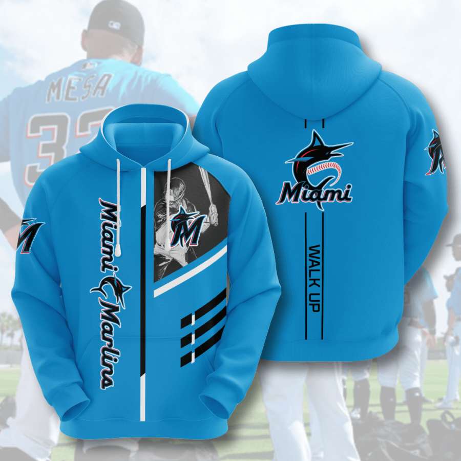 Miami Marlins Custom Hoodie 3D 1 Miami Marlins Custom Hoodie 3D