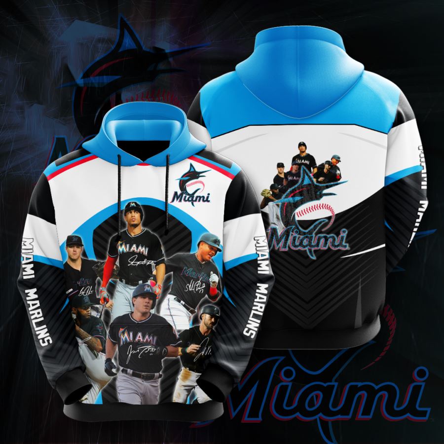 Miami Marlins Custom Hoodie 3D 13 Miami Marlins Custom Hoodie 3D