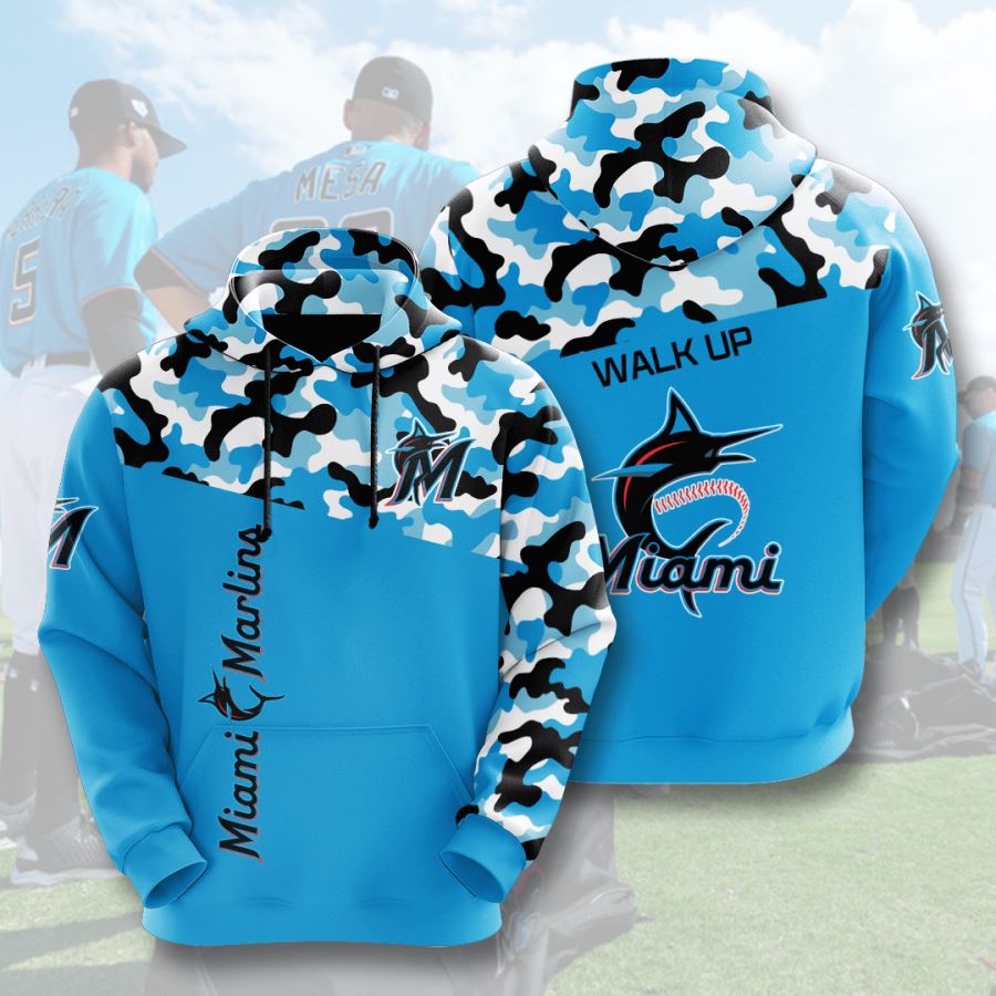 Miami Marlins Custom Hoodie 3D