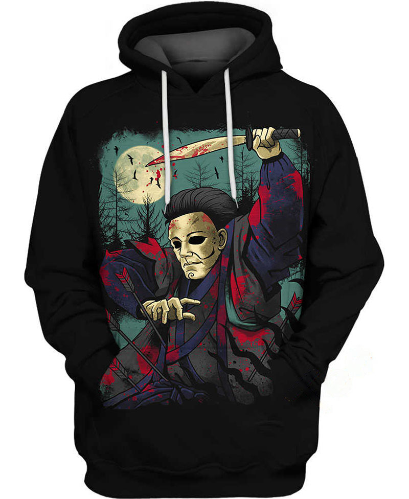 Michael Myers Samurai Hoodie 3D