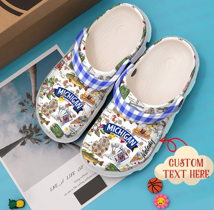Michigan Personalized Proud Crocs Clog Shoes 6 Michigan Personalized Proud Crocs Clog Shoes